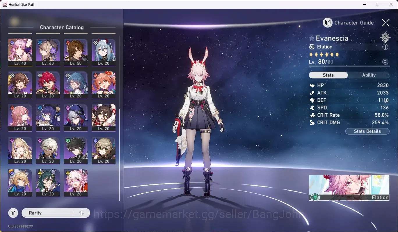 Honkai Star Rail Accounts ASIA|TL 67|13 Limited [Evanescia+Sign],Yao Guang,H image 3