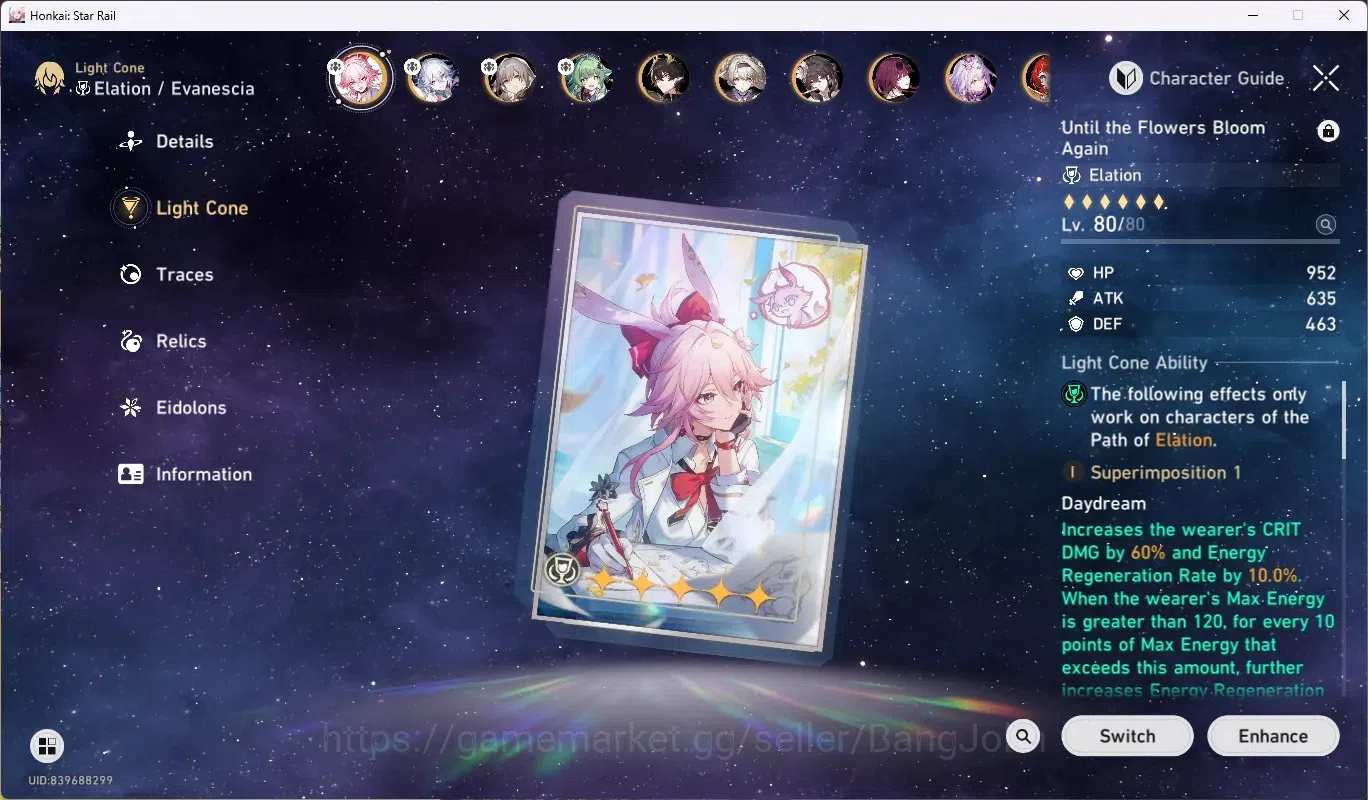 Honkai Star Rail Accounts ASIA|TL 67|13 Limited [Evanescia+Sign],Yao Guang,H image 4