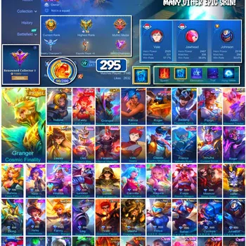 Mobile Legends: Bang Bang Collector #3730 295 Skins | Collector Natalia | Prime Grange image 1