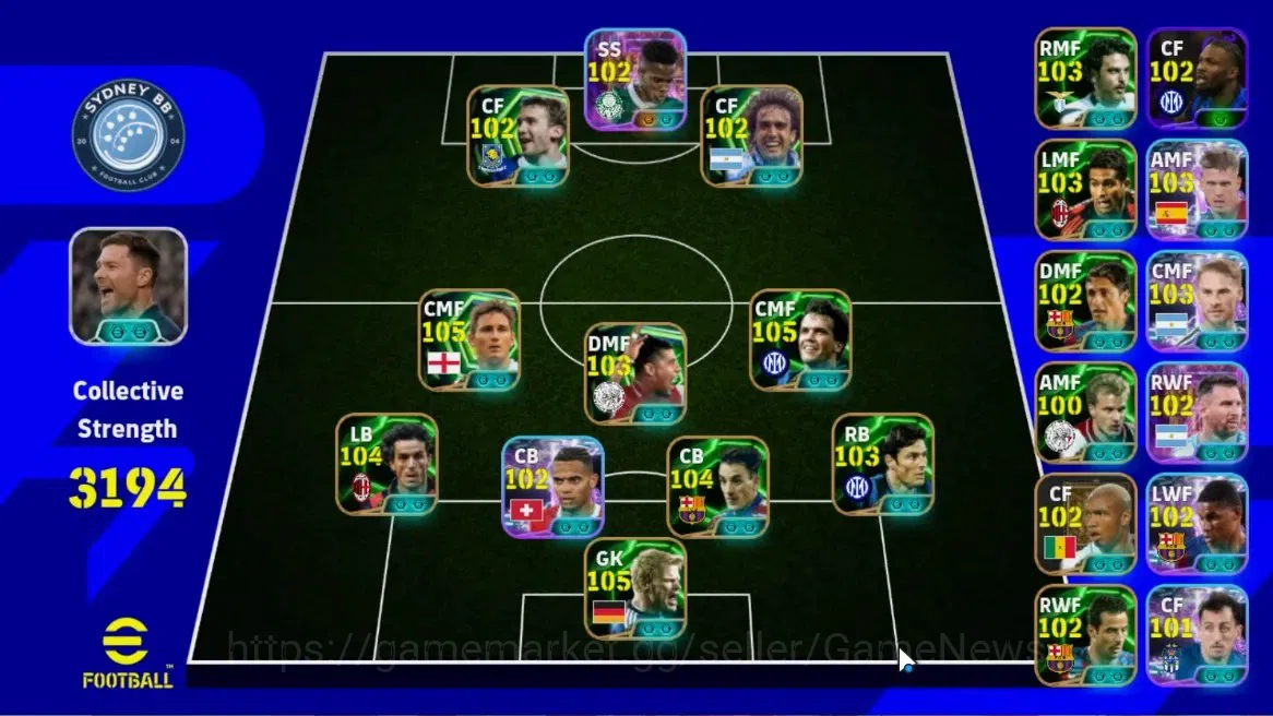 eFootball Accounts Android|Frank Lampard,Lothar Mathaus,Oliver Kahn,R image 1