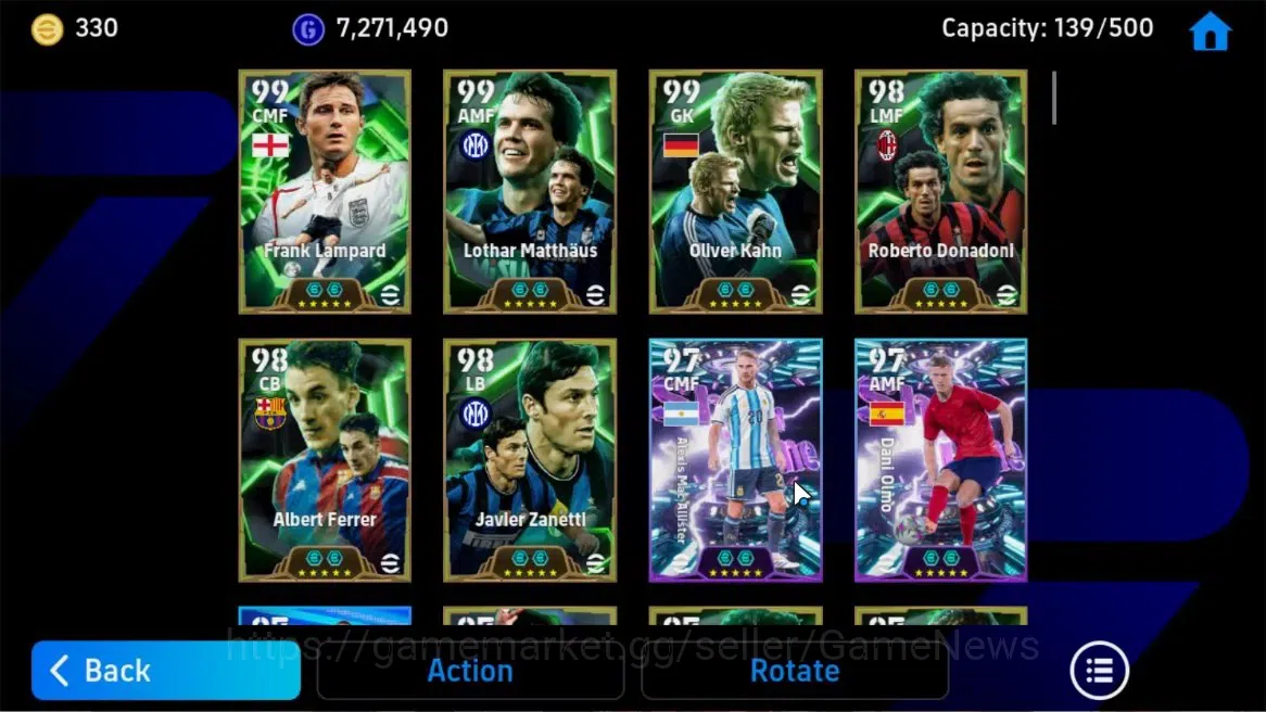 eFootball Accounts Android|Frank Lampard,Lothar Mathaus,Oliver Kahn,R image 5