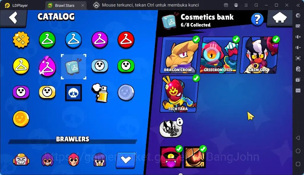 Brawl Stars Accounts Global |Trophy 2644 | Brawler 31, 2 Max 2Max with Supercharge | Skins 2 Mythic,5 Epic|Bling 13