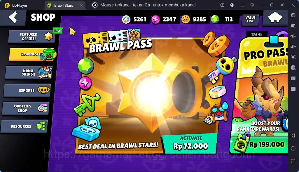 Brawl Stars Accounts Global |Trophy 2644 | Brawler 31, 2 Max 2Max with Supercharge | Skins 2 Mythic,5 Epic|Bling 14