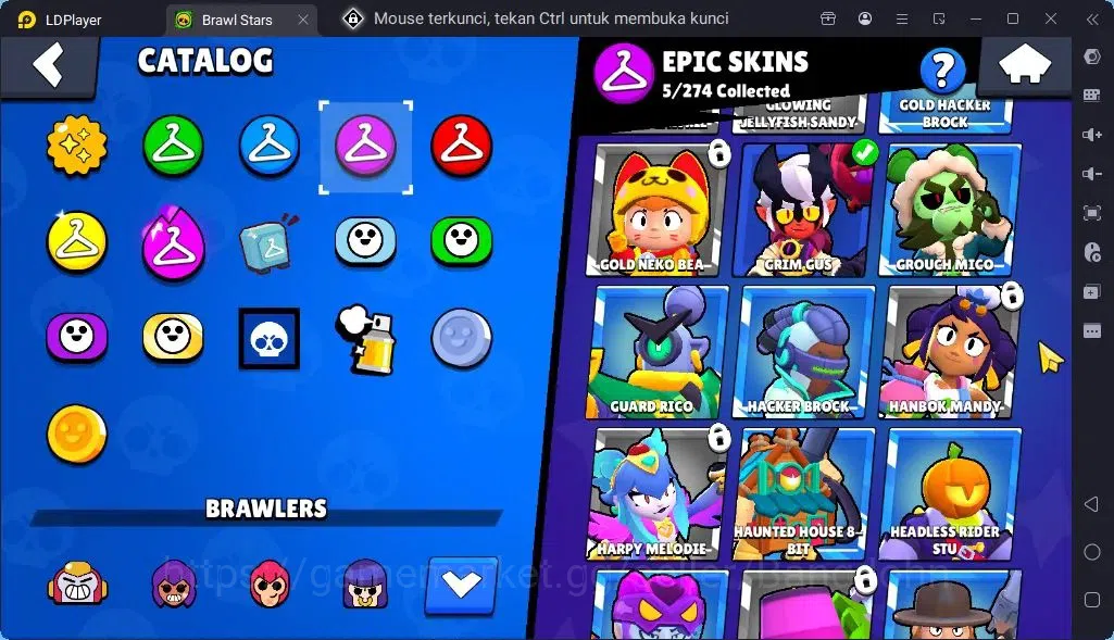 Brawl Stars Accounts Global |Trophy 2644 | Brawler 31, 2 Max 2Max with Supercharge | Skins 2 Mythic,5 Epic|Bling 9