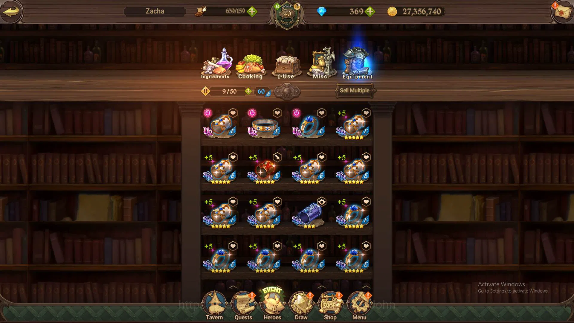The Seven Deadly Sins: Grand Cross Accounts ASIA|2.8M CC|DM 369|Full collab FF Shinra 2/6|5 UR image 2