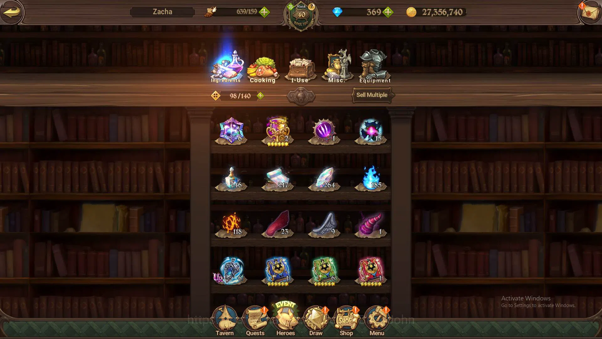 The Seven Deadly Sins: Grand Cross Accounts ASIA|2.8M CC|DM 369|Full collab FF Shinra 2/6|5 UR image 6