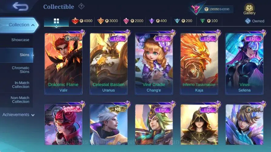 Mobile Legends: Bang Bang Accounts Global|Skin 454|Exalted|Legend Franco|K.O.F Karina image 10