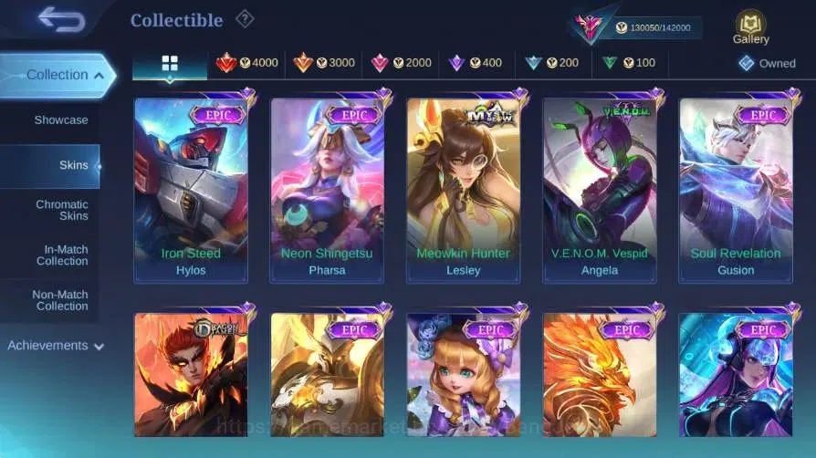 Mobile Legends: Bang Bang Accounts Global|Skin 454|Exalted|Legend Franco|K.O.F Karina image 11