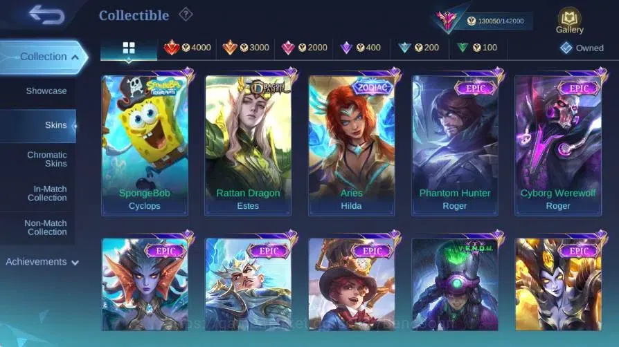Mobile Legends: Bang Bang Accounts Global|Skin 454|Exalted|Legend Franco|K.O.F Karina image 14