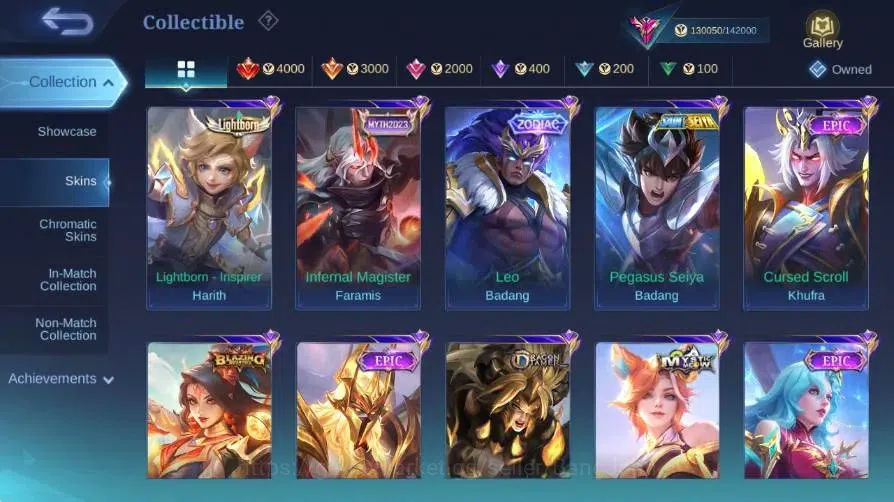 Mobile Legends: Bang Bang Accounts Global|Skin 454|Exalted|Legend Franco|K.O.F Karina image 8