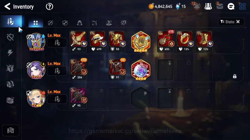 Epic Seven Accounts Starter GLOBAL Unverif|4 ML (LW Peira,A Vildred,DJ Basar,Zio)+Kayron,Fenris,Iseria|PoH+Bless ON|12K 7
