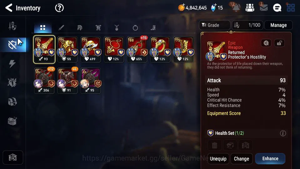 Epic Seven Accounts Starter GLOBAL Unverif|4 ML (LW Peira,A Vildred,DJ Basar,Zio)+Kayron,Fenris,Iseria|PoH+Bless ON|12K 8