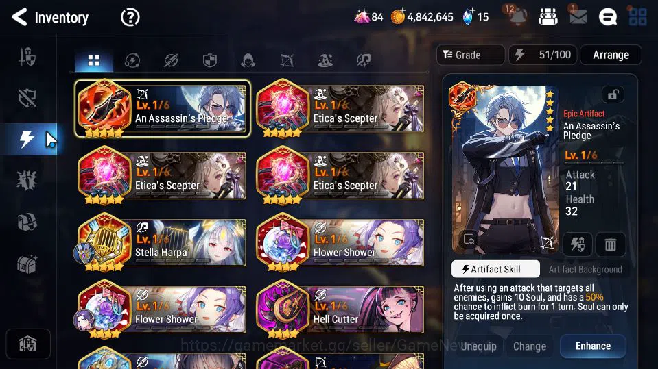 Epic Seven Accounts Starter GLOBAL Unverif|4 ML (LW Peira,A Vildred,DJ Basar,Zio)+Kayron,Fenris,Iseria|PoH+Bless ON|12K 9