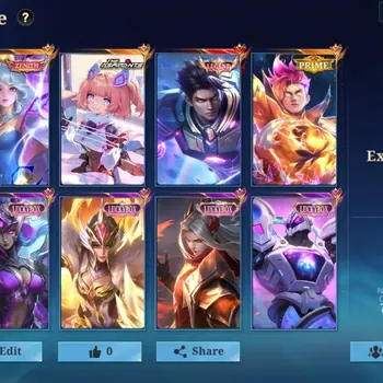 Mobile Legends: Bang Bang Accounts Others Global|Hero 112|Skin 302|Exalted|Legend Alu|Zenith Vexana|Asp Angela|Prime