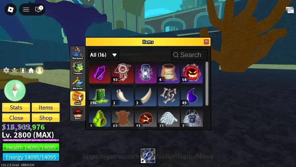 Roblox Accounts Blox Fruit |MAX Lv2800| God Human | 5M Beli 14k Fr image 5