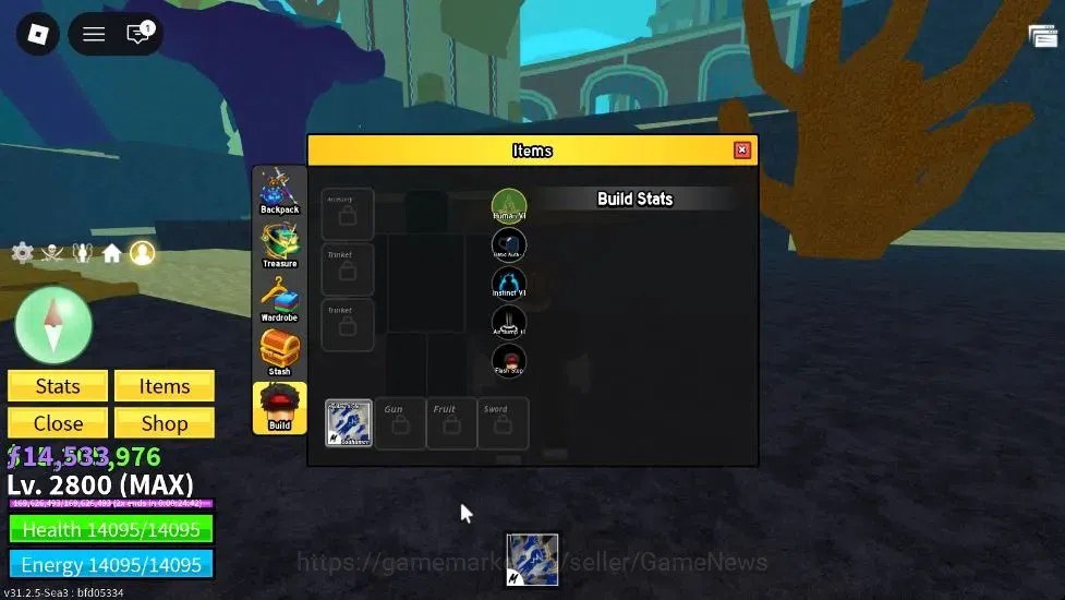 Roblox Accounts Blox Fruit |MAX Lv2800| God Human | 5M Beli 14k Fr image 6