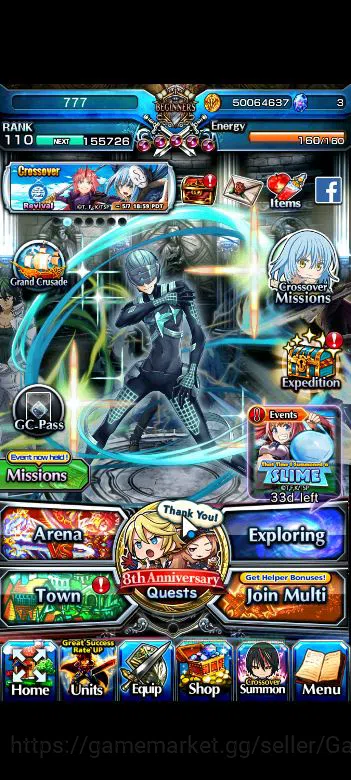 Grand Summoners Accounts Global|Rank 110|27 Ascend+5 TW|[Inumuta,Emiya,S Ch image 1