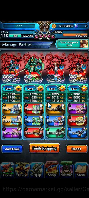 Grand Summoners Accounts Global|Rank 110|27 Ascend+5 TW|[Inumuta,Emiya,S Ch image 3