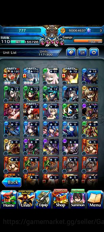 Grand Summoners Accounts Global|Rank 110|27 Ascend+5 TW|[Inumuta,Emiya,S Ch image 5