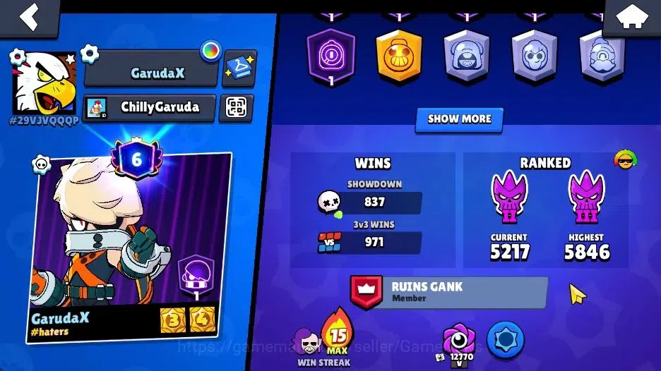 Brawl Stars Accounts 15K Trophy|9K Bling|88 Brawlers 16 Max Lv| 2 Hyper image 4