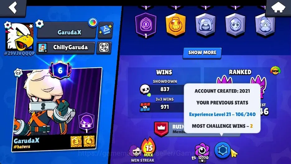 Brawl Stars Accounts 15K Trophy|9K Bling|88 Brawlers 16 Max Lv| 2 Hyper image 5