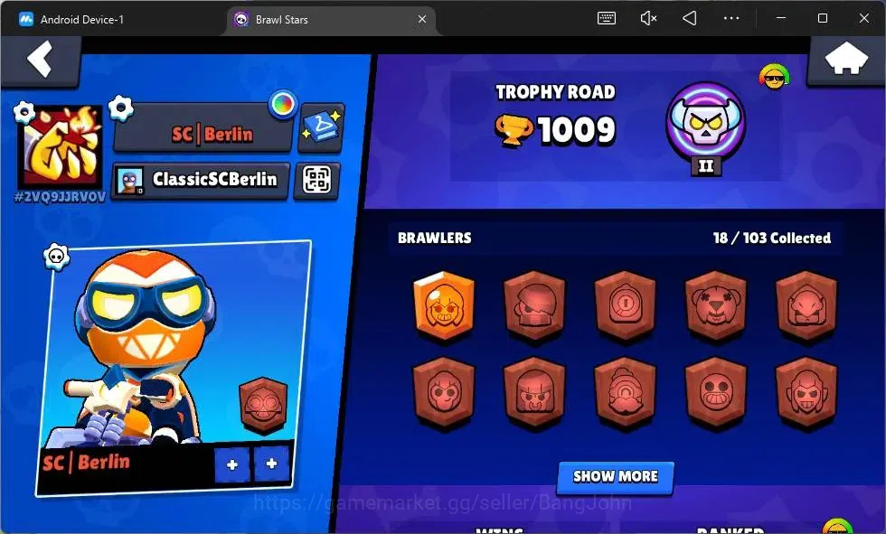 Brawl Stars Accounts Global | 1009 Thropy | 18 Brawler| 3 Max Lv Hyperc image 11
