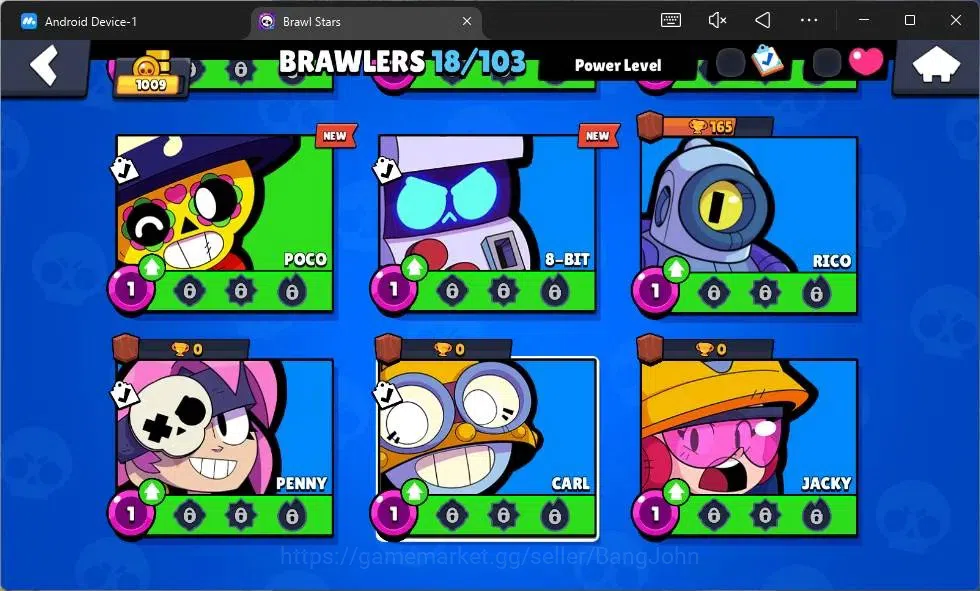 Brawl Stars Accounts Global | 1009 Thropy | 18 Brawler| 3 Max Lv Hyperc image 6