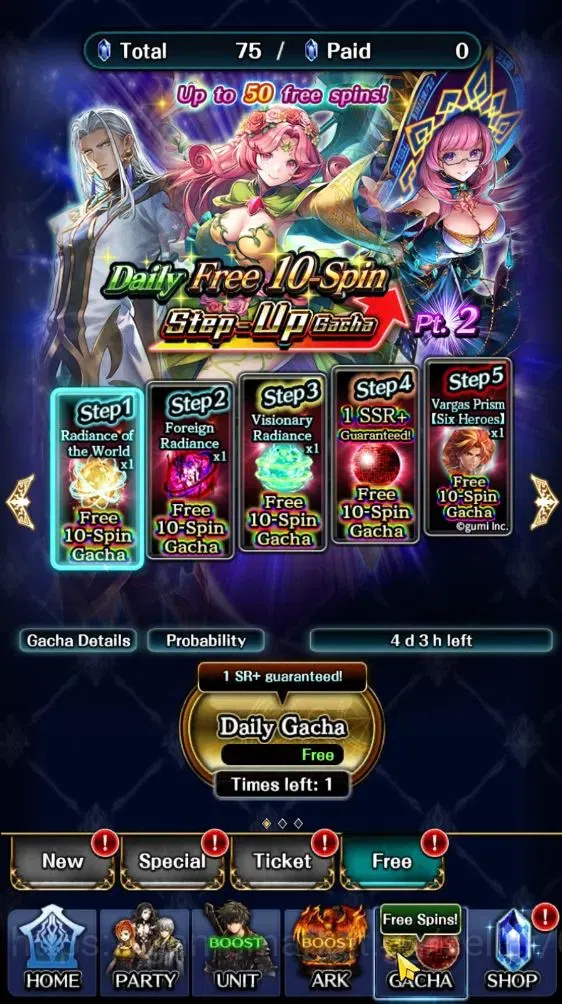 Last Cloudia Accounts Endgame GLOBAL|Rank 7|Collab Brave Frontier (Goddess Tilith,Fire God Vargas) Top Tier Unit (Goddess 5