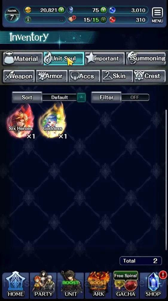 Last Cloudia Accounts Endgame GLOBAL|Rank 7|Collab Brave Frontier (Goddess Tilith,Fire God Vargas) Top Tier Unit (Goddess 8