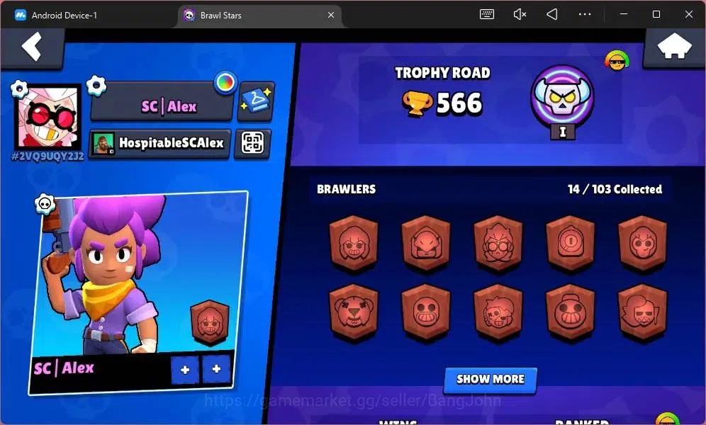 Brawl Stars Accounts Global | 566 Thropy | 14 Brawler | 2 Max Hypercha image 2