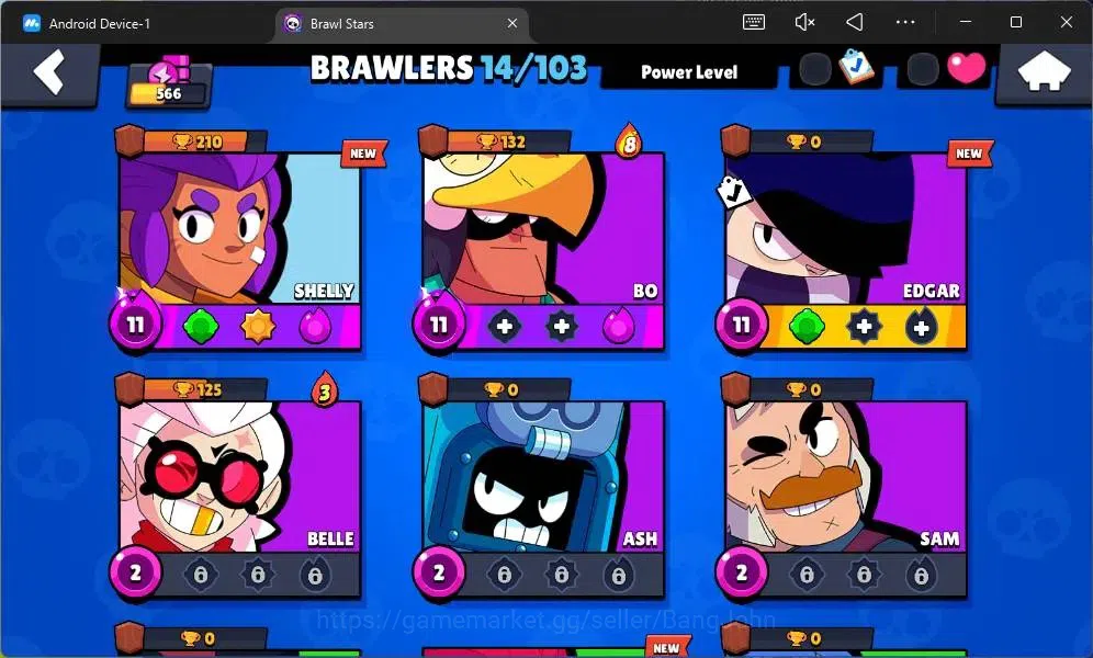 Brawl Stars Accounts Global | 566 Thropy | 14 Brawler | 2 Max Hypercha image 5