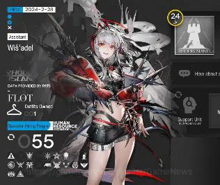 Arknights Accounts Lv 24|55 OP + 1 Skin| Starter | Wis'adel + 75320 O image 2