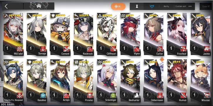 Arknights Accounts Lv 24|55 OP + 1 Skin| Starter | Wis'adel + 75320 O image 4