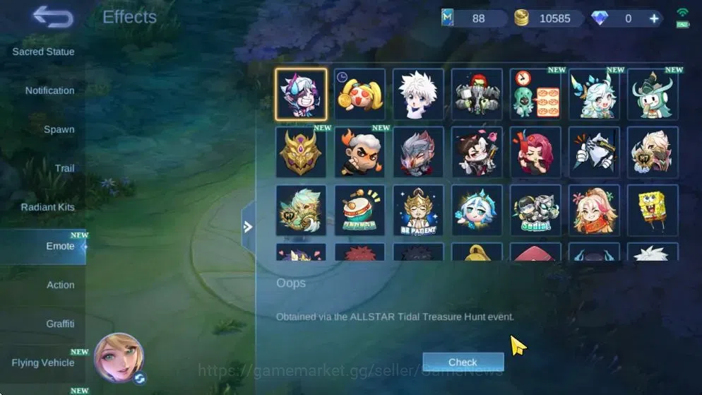 Mobile Legends: Bang Bang Accounts Hero 63|Skin 87|Pace Fanny,Epic[Roger,Valir],Golde image 17