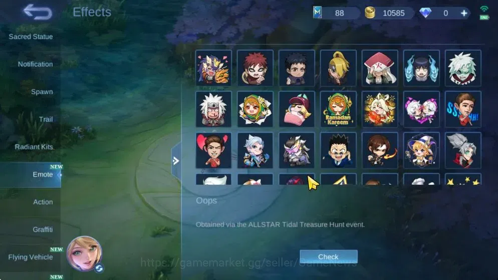 Mobile Legends: Bang Bang Accounts Hero 63|Skin 87|Pace Fanny,Epic[Roger,Valir],Golde image 18