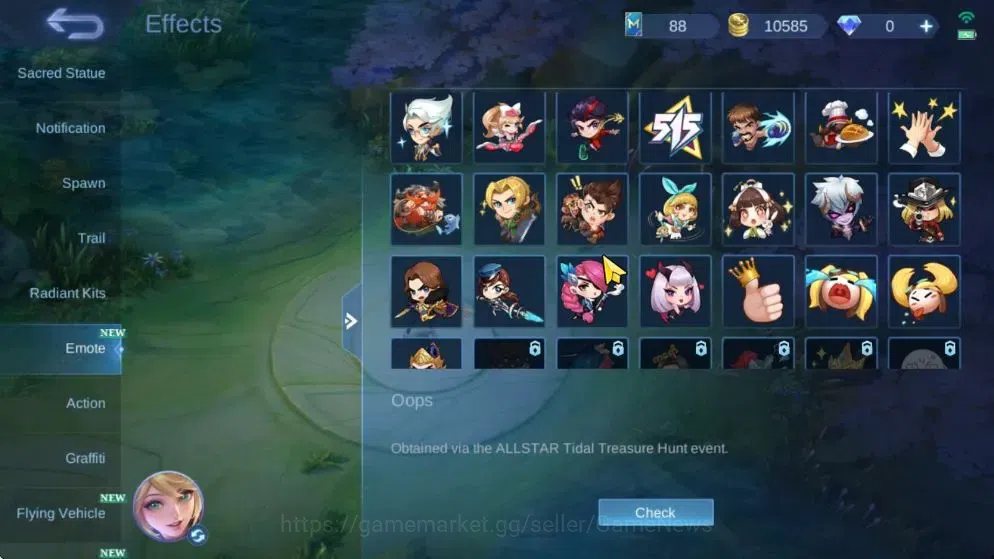 Mobile Legends: Bang Bang Accounts Hero 63|Skin 87|Pace Fanny,Epic[Roger,Valir],Golde image 19