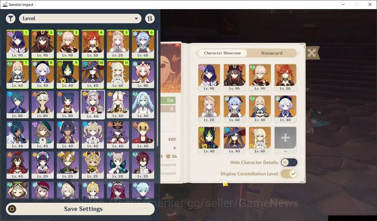 Genshin Impact Accounts ASIA|AR 56|6 Limited+3 (5* Weapon)|Hu Tao C1+Sign, image 1
