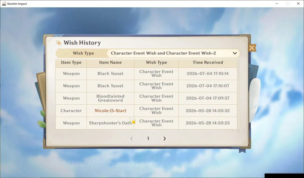 Genshin Impact Accounts ASIA|AR 56|6 Limited+3 (5* Weapon)|Hu Tao C1+Sign, image 14