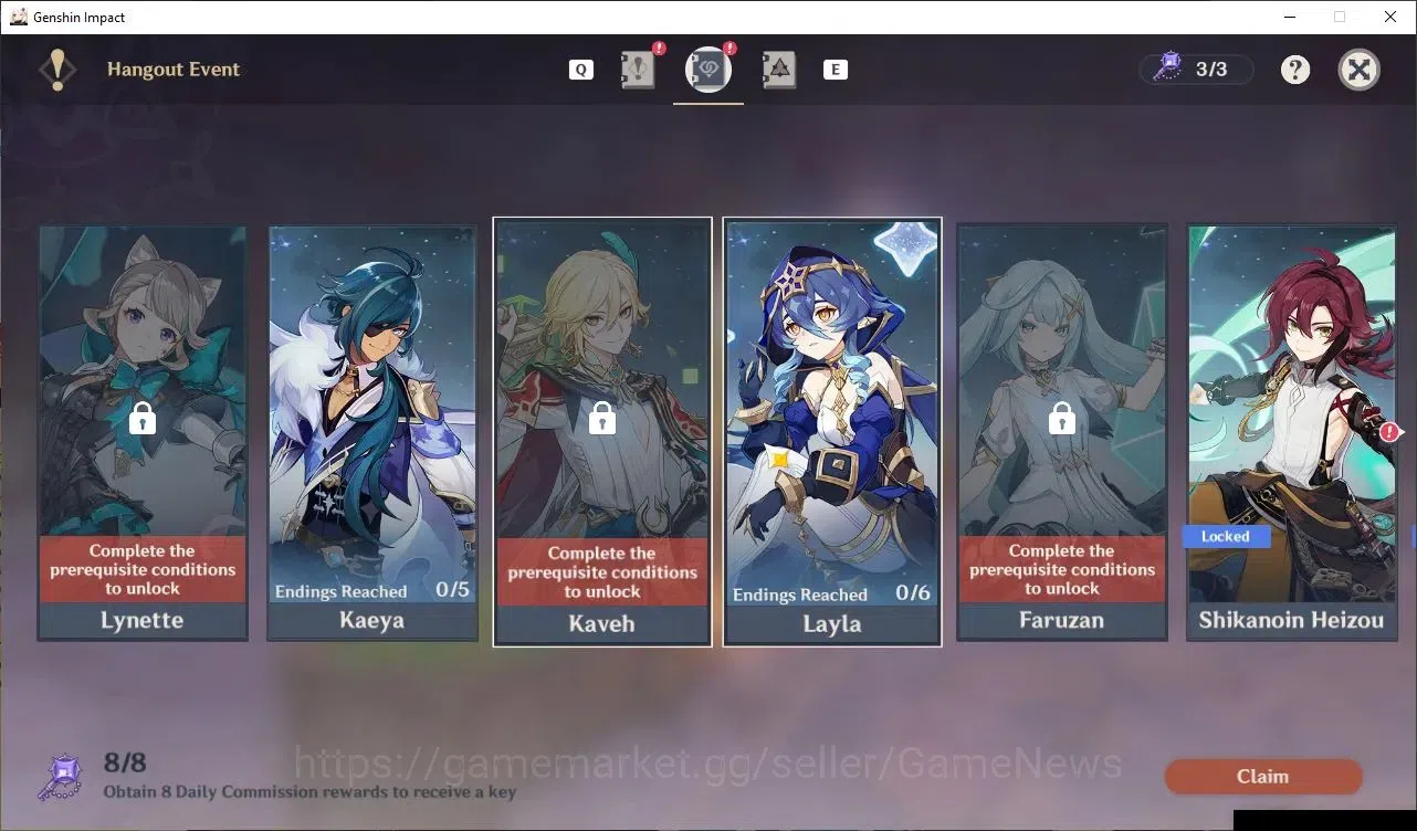 Genshin Impact Accounts ASIA|AR 56|6 Limited+3 (5* Weapon)|Hu Tao C1+Sign, image 20