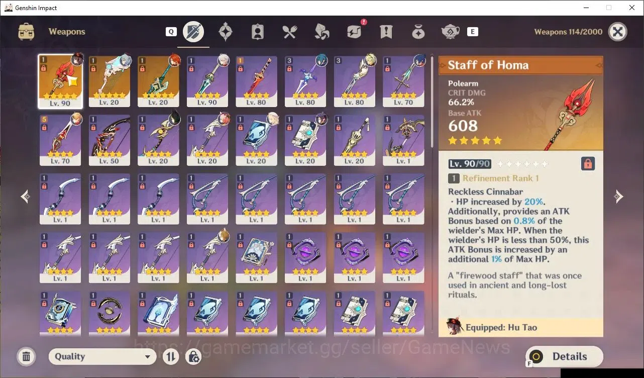 Genshin Impact Accounts ASIA|AR 56|6 Limited+3 (5* Weapon)|Hu Tao C1+Sign, image 5