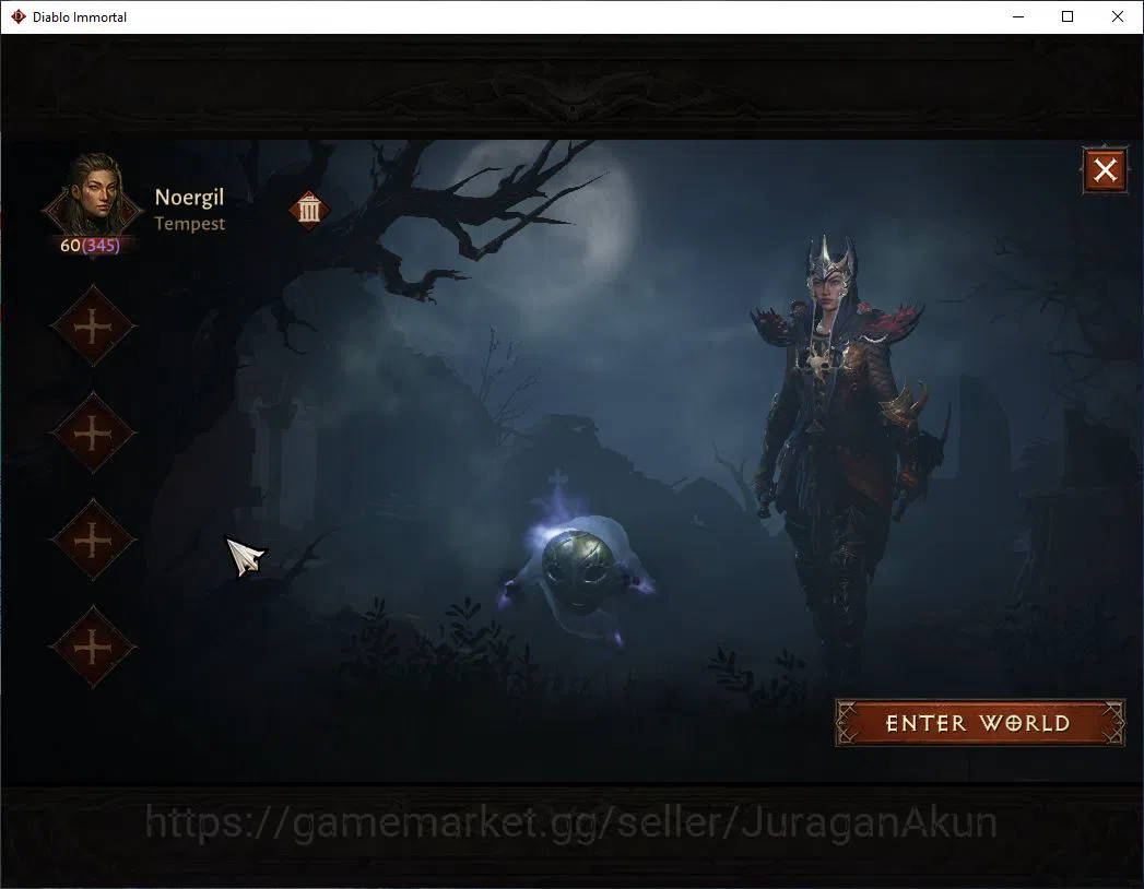 Diablo Immortal Accounts Mid-Tier SEA-Anu |Lv60(345) Demon Hunter |36K CR|Reso 390|Inferno I |Paragon Melidictor |Hell Lv
