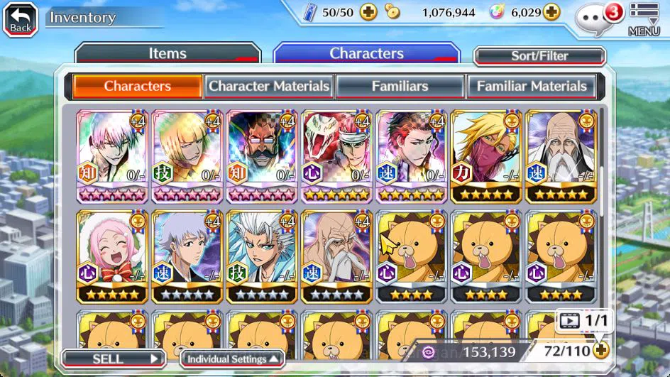Bleach: Brave Souls Accounts Starter [GLOBAL]6K Orbs+Fresh All Story|Halibel Cacao,Kon New 7