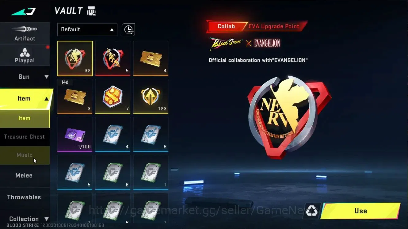 Blood Strike Accounts ASIA|9 ULTRA[ZERO,HANK,M4A1,INP9,AUG]|Collab EVA[M image 14