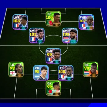 eFootball Accounts Starter 3150+ Team I Dembele 107 I Mbappe 103 I Ollise 102 I Ronaldo 100 I France Pack New I Only Konami