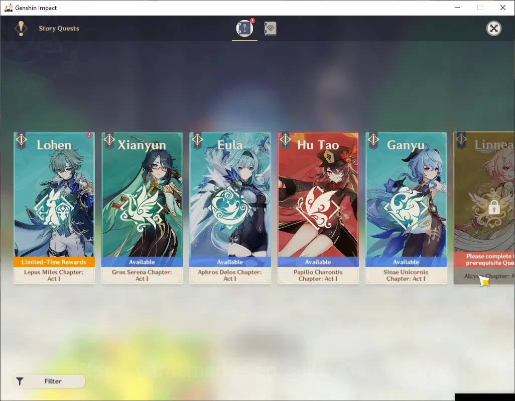 Genshin Impact Accounts Others ASIA|AR 53|6 Limited + 2(*5Weapon)|Mavuika,Zibai,Chasca,Xiao,Wanderer,Nahida|Lost 15
