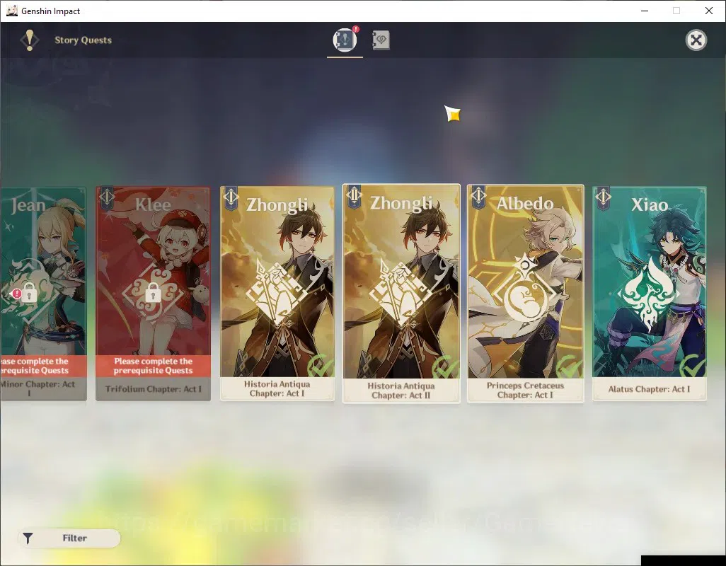 Genshin Impact Accounts Others ASIA|AR 53|6 Limited + 2(*5Weapon)|Mavuika,Zibai,Chasca,Xiao,Wanderer,Nahida|Lost 16