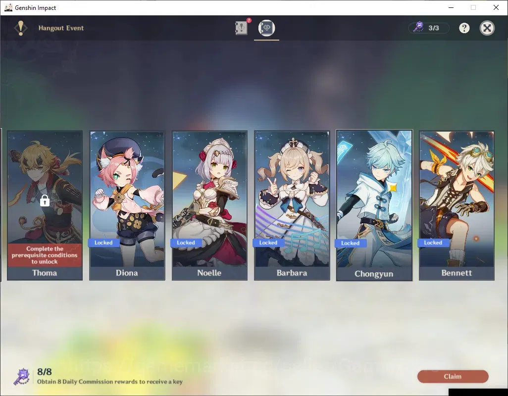 Genshin Impact Accounts Others ASIA|AR 53|6 Limited + 2(*5Weapon)|Mavuika,Zibai,Chasca,Xiao,Wanderer,Nahida|Lost 18