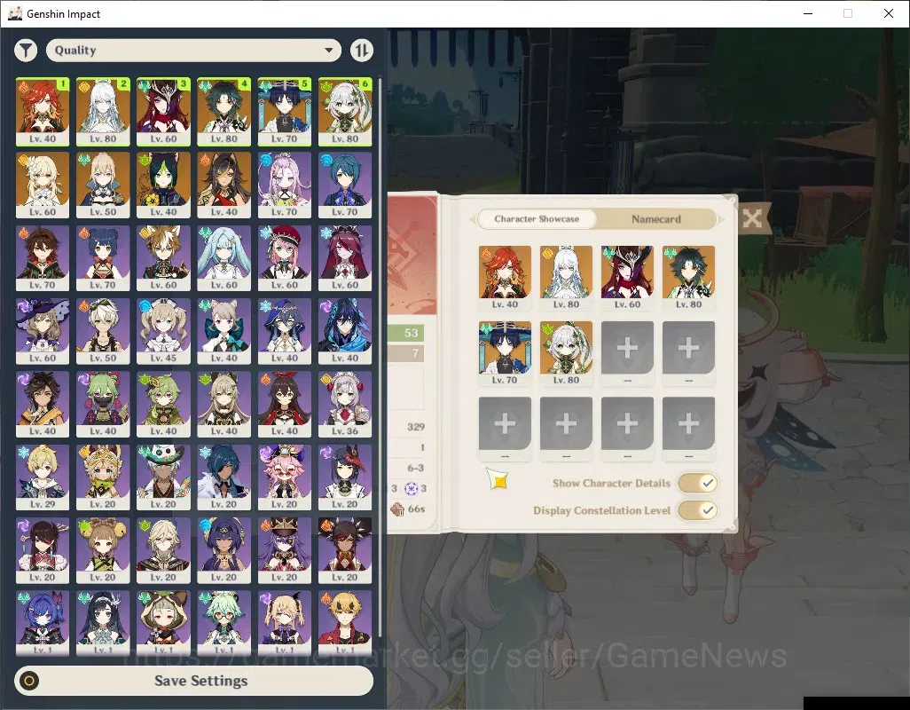 Genshin Impact Accounts Others ASIA|AR 53|6 Limited + 2(*5Weapon)|Mavuika,Zibai,Chasca,Xiao,Wanderer,Nahida|Lost 2