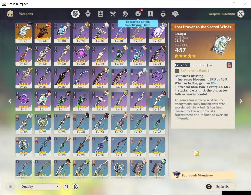 Genshin Impact Accounts Others ASIA|AR 53|6 Limited + 2(*5Weapon)|Mavuika,Zibai,Chasca,Xiao,Wanderer,Nahida|Lost 3
