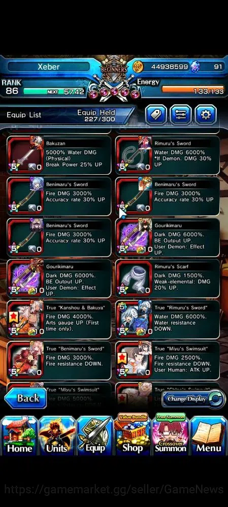 Grand Summoners Accounts Global|Rank 86|1 SP Art|32 Ascend 19 TW(Saitama,S  image 11